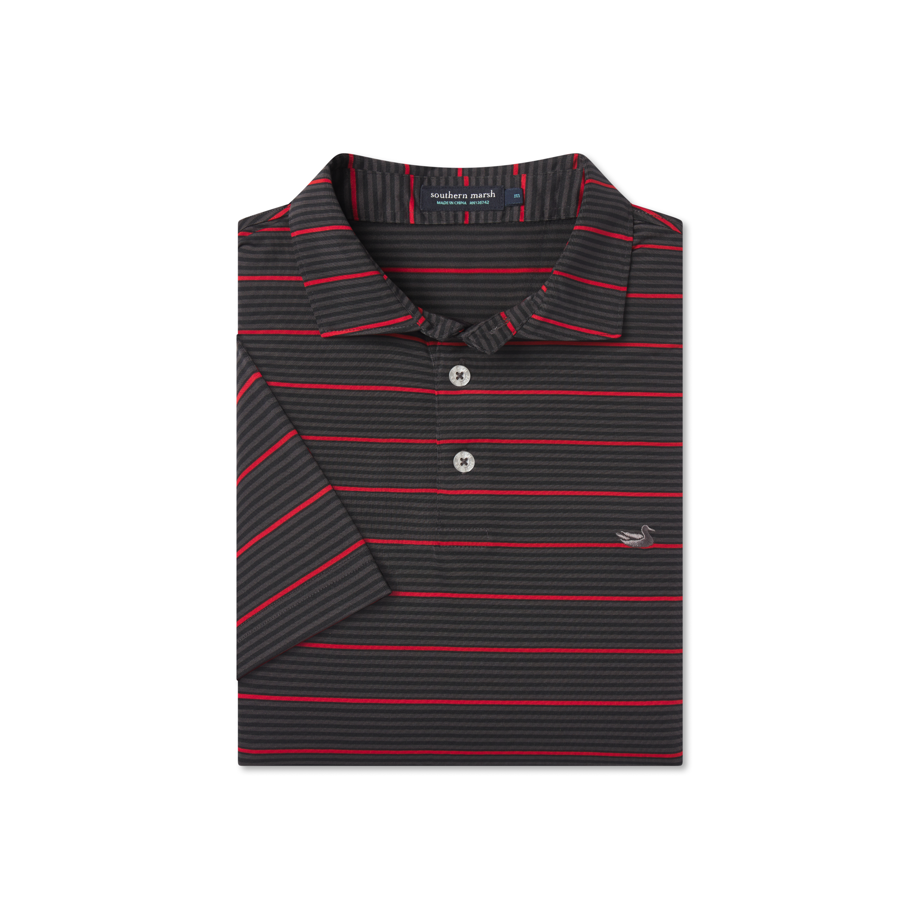 Gridiron Stripe Performance Polo – Southern Marsh Collection