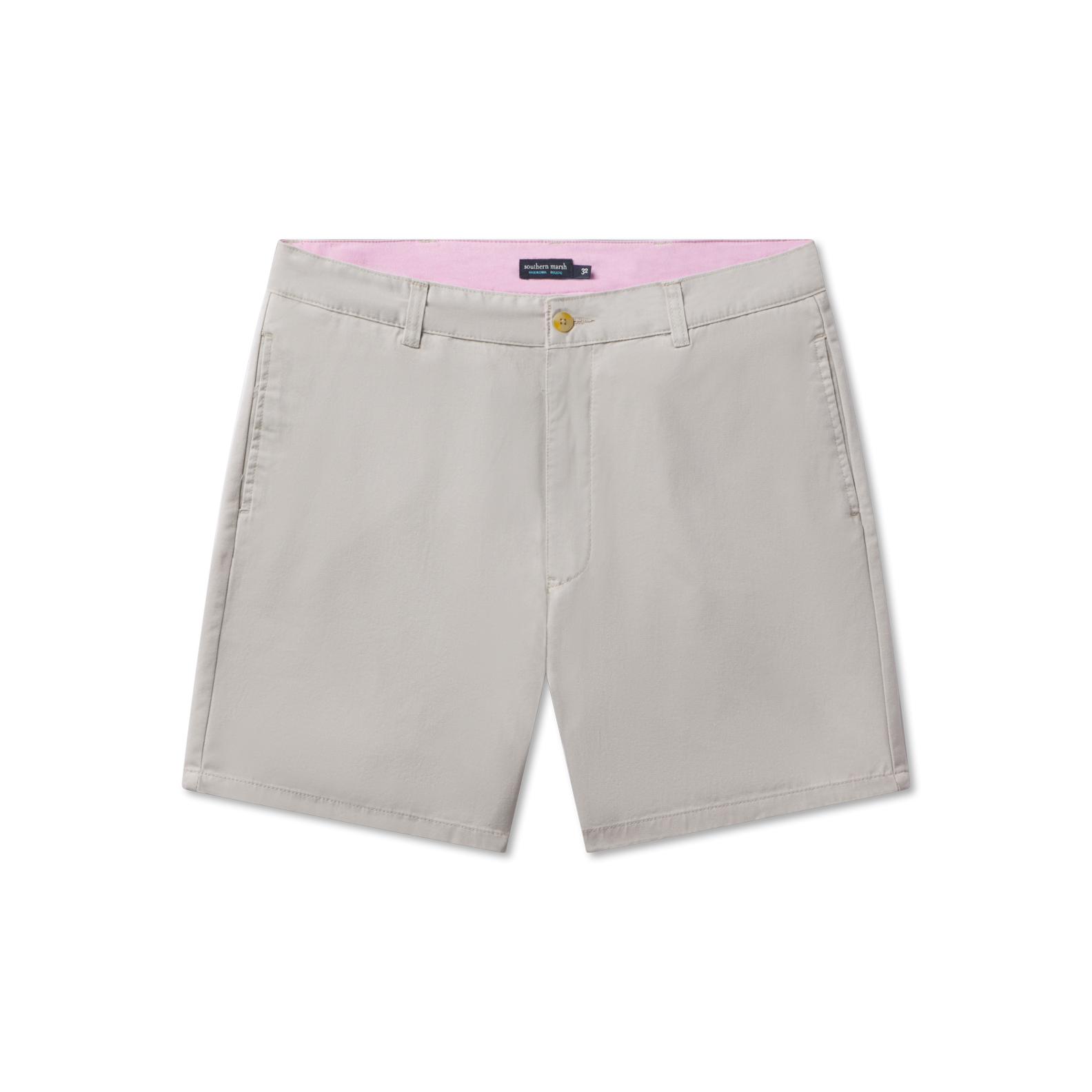 Southern Marsh レガッタショート8 US サイズ: 34 カラー: ホワイト Regatta Short | 8in. Flat Front – Southern Marsh Collection
