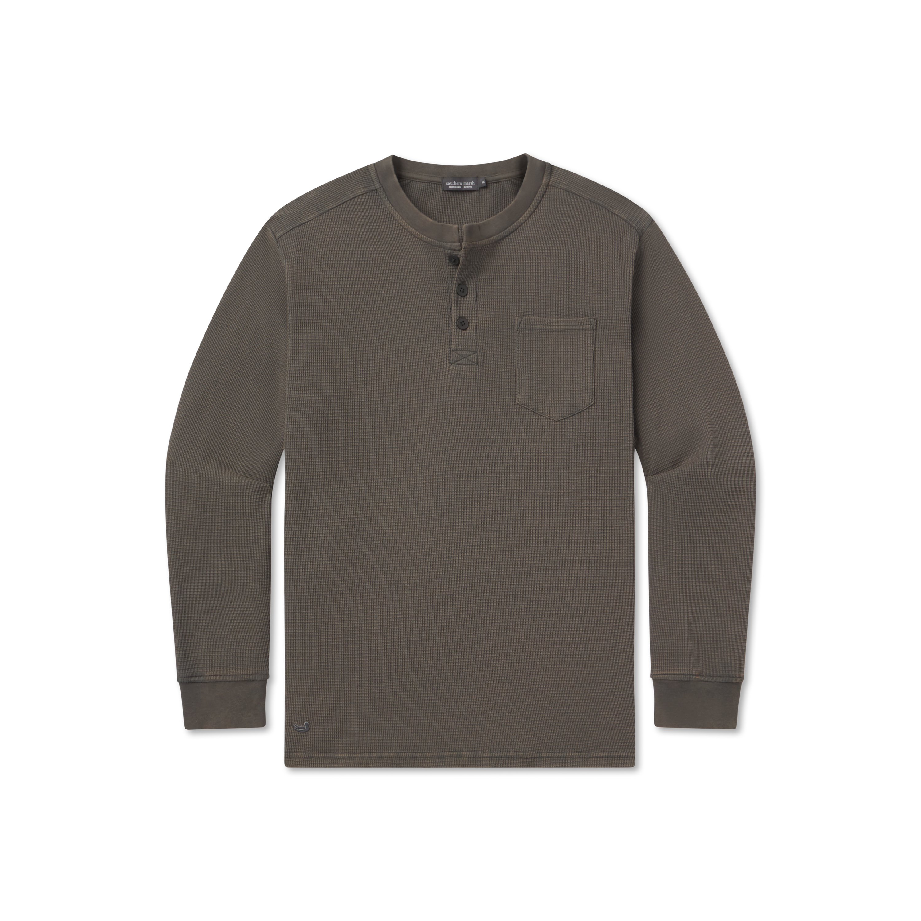 SEAWASH™ Vintage Waffle Henley Tee - Long Sleeve – Southern Marsh