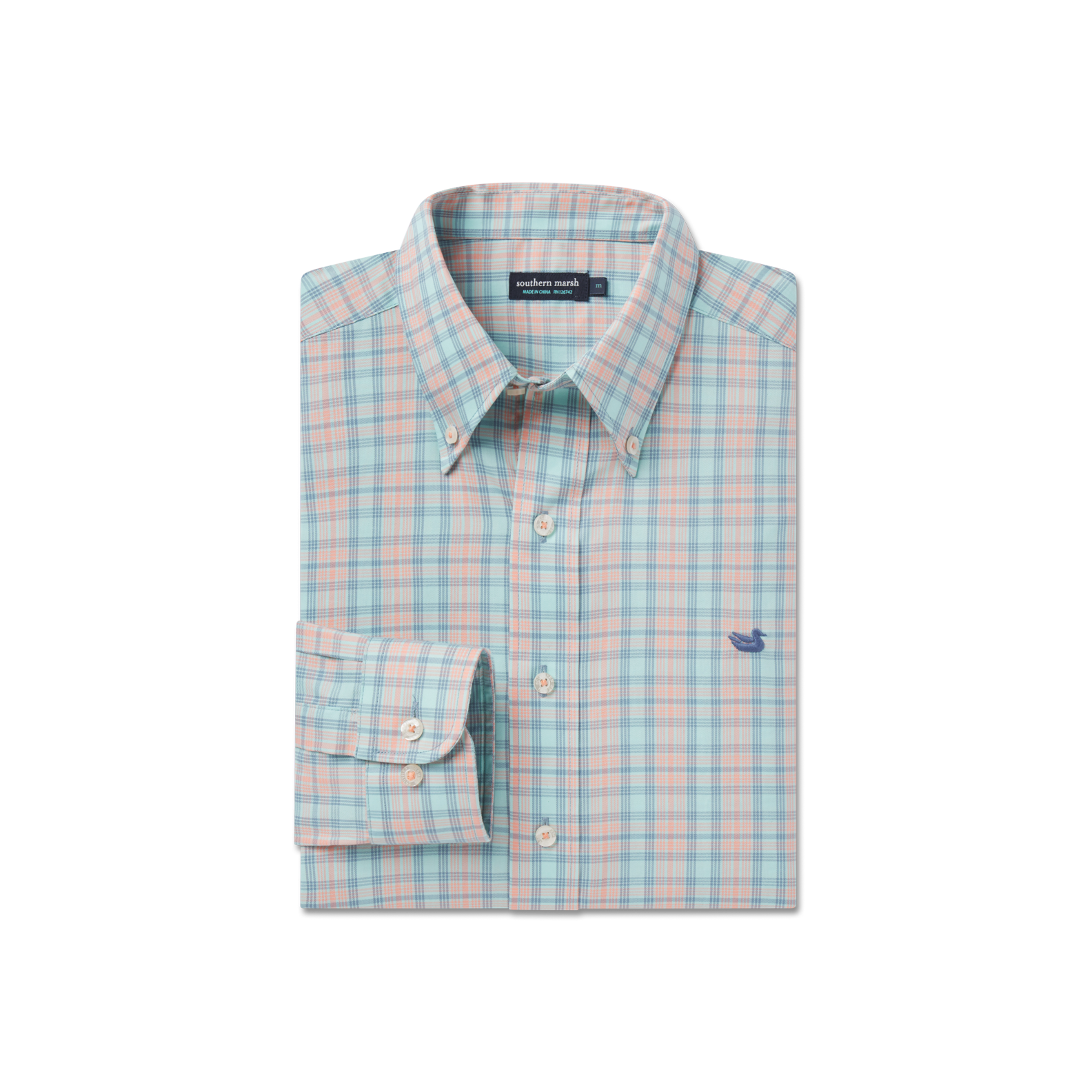 mens spring dress shirts Southern Marsh Winston Windowpane Shirt Mint/Peach / Medium baby girl occasion dress This mens modern fit Velvet Colors:Burgundy 710 Haddy Leather Pleated Combo