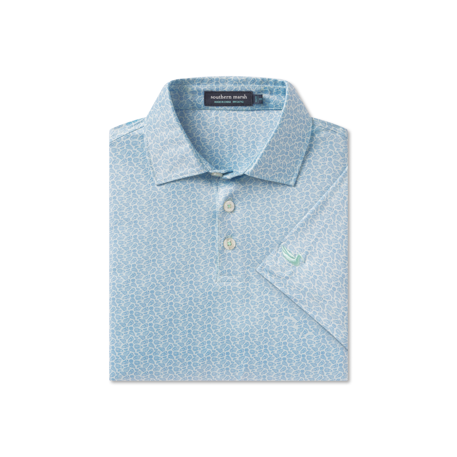 Youth Flyline Performance Polo Oysters Lemons – Southern Marsh