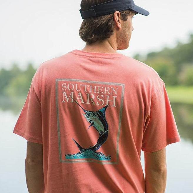 Blue Marlin Fishing Tee  Short Sleeve – Southern Marsh Collection