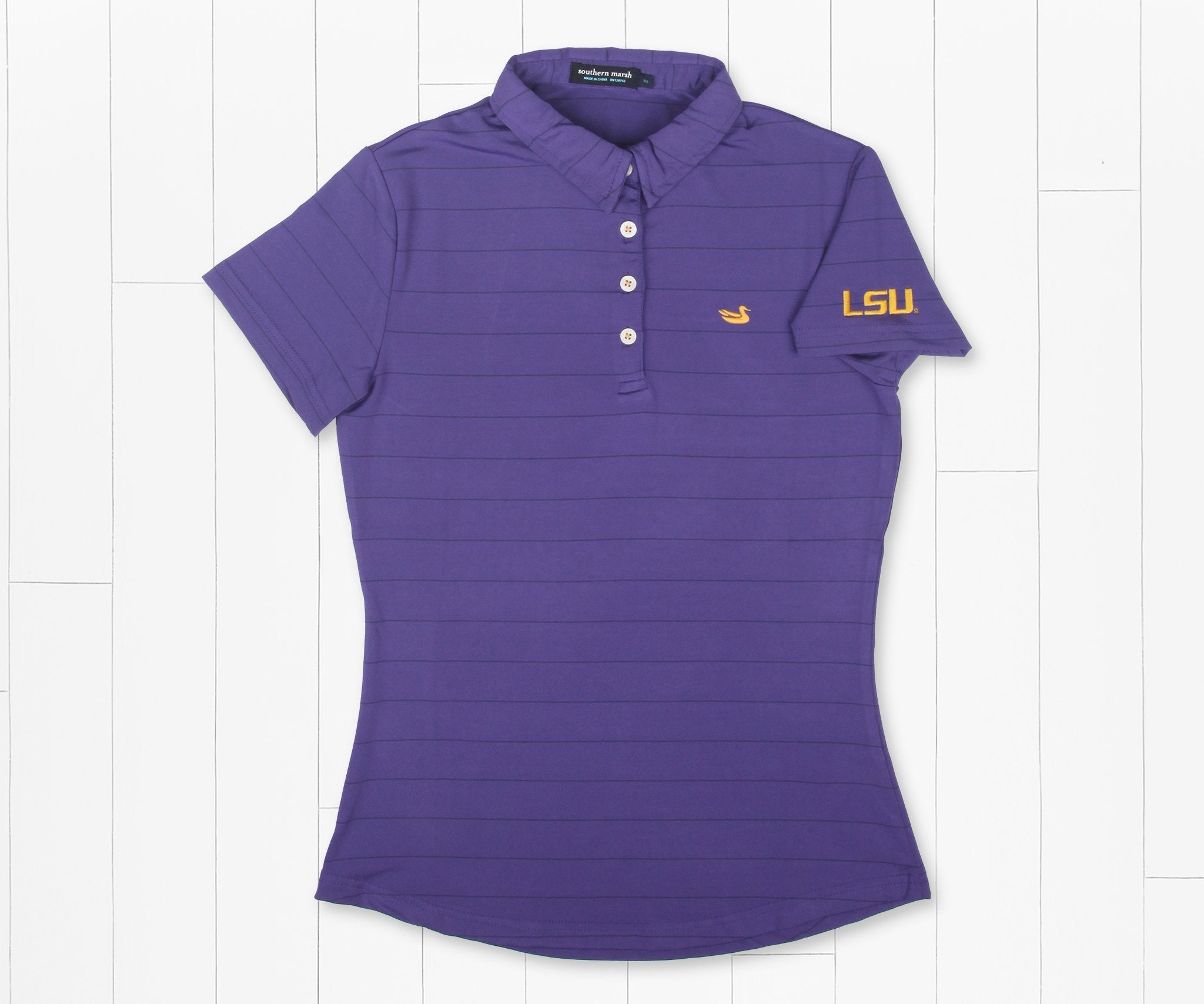 lsu women's polo shirt