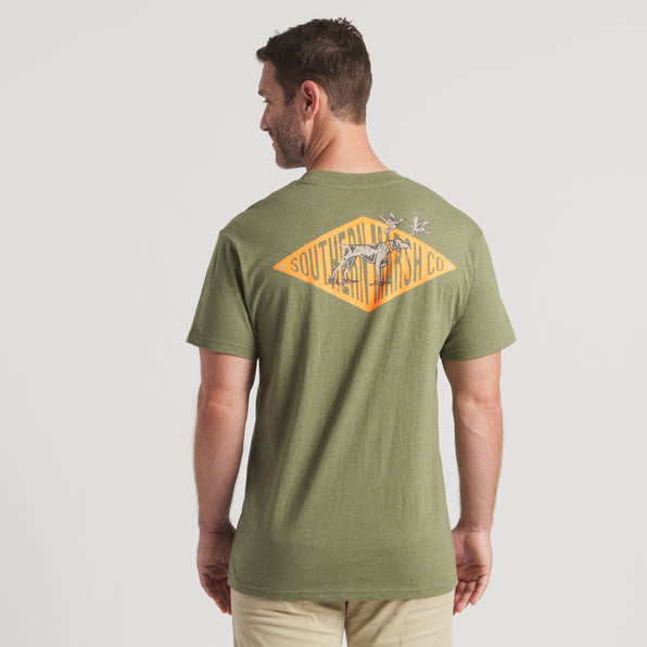 Washed Dark  Green | On Model | Back