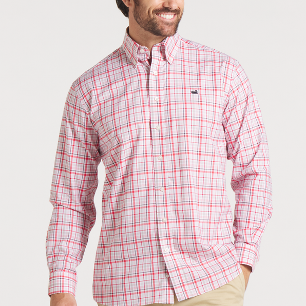 Crimson & Light Gray | ON MODEL FRONT