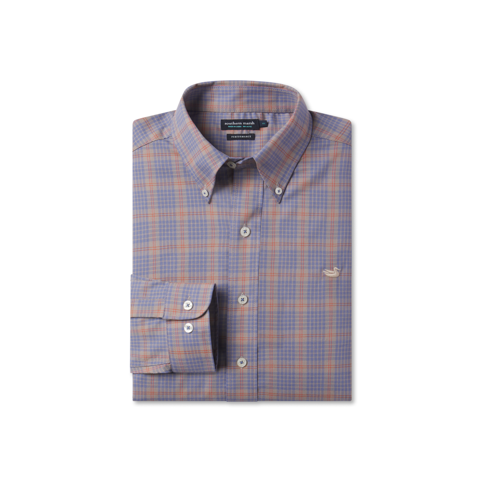 Vineyard Vines Playera De Manga Larga Con Bolsillo Para Bal | Meses sin