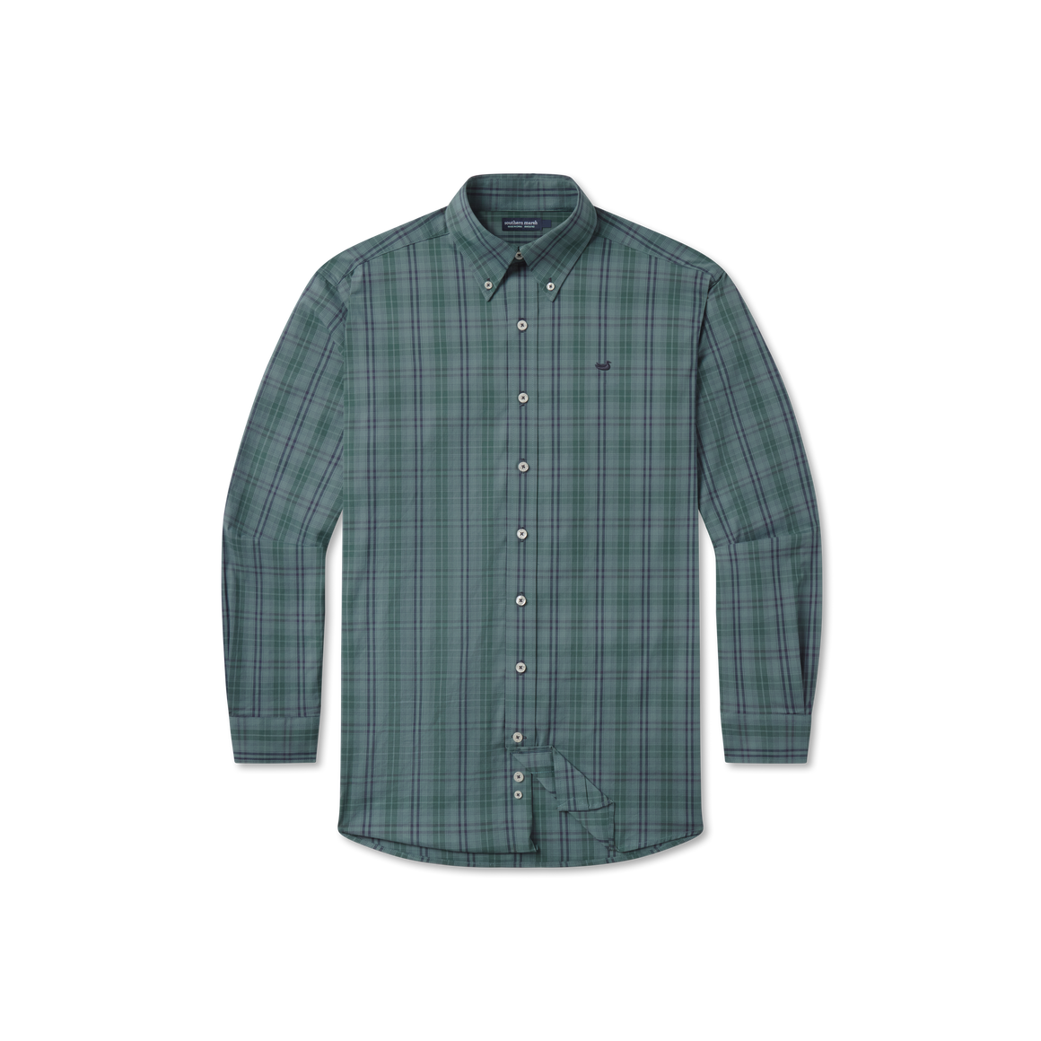 Dark Green & Sage Plaid | FRONT
