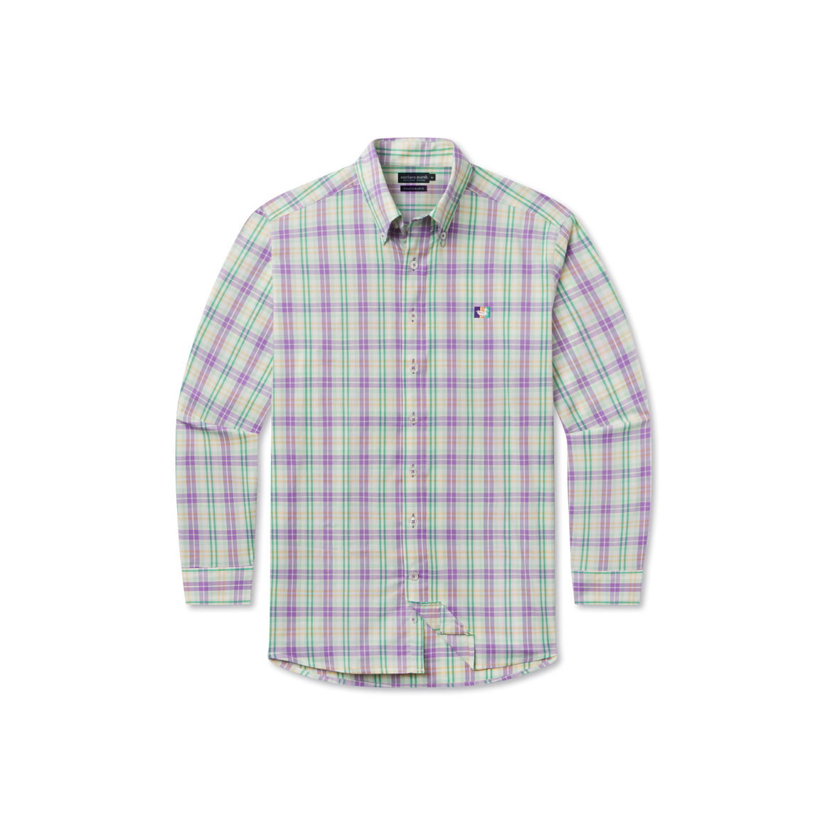Purple Green & Gold Plaid