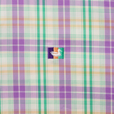 Purple Green & Gold Plaid | DETAIL