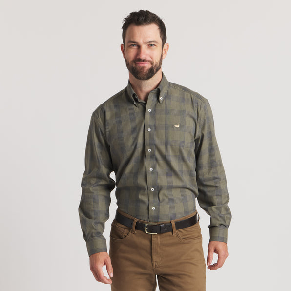 Dark Olive & Navy | On Model | Front
