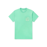 Bimini Green with Peach | FieldTec™ Pocket Tee | Short Sleeve | Front