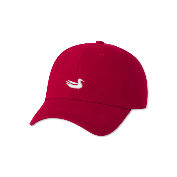Crimson Hat with White Duck | Southern Marsh Signature Hat