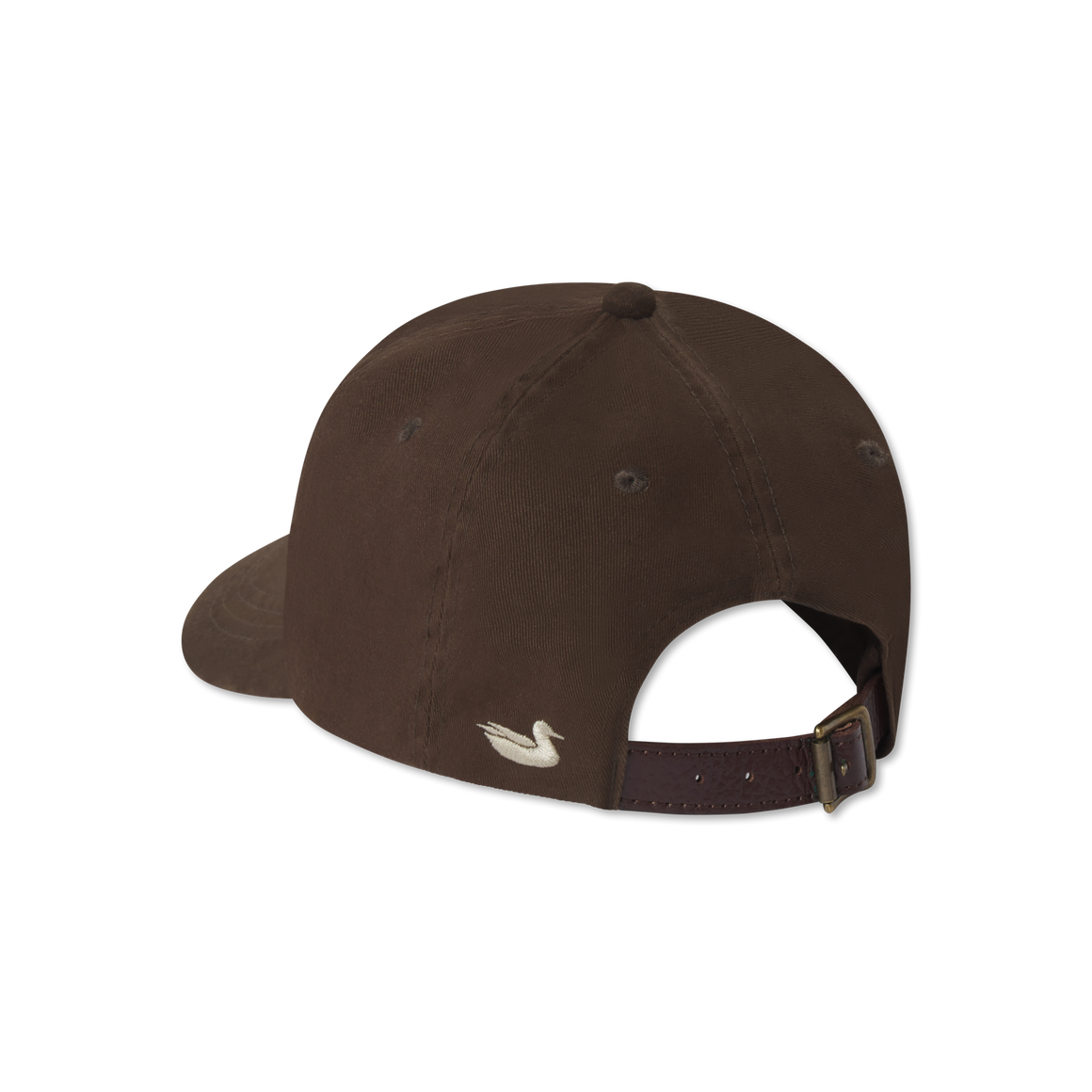 Brown Hat with Tag | Back