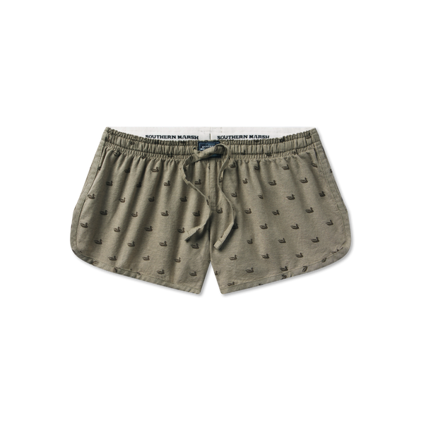Dark Olive with Ducks