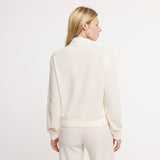 Oatmeal Ribbed Knit | On Model | Back