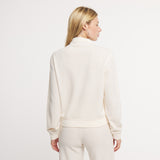 Oatmeal Ribbed Knit | On Model | Back