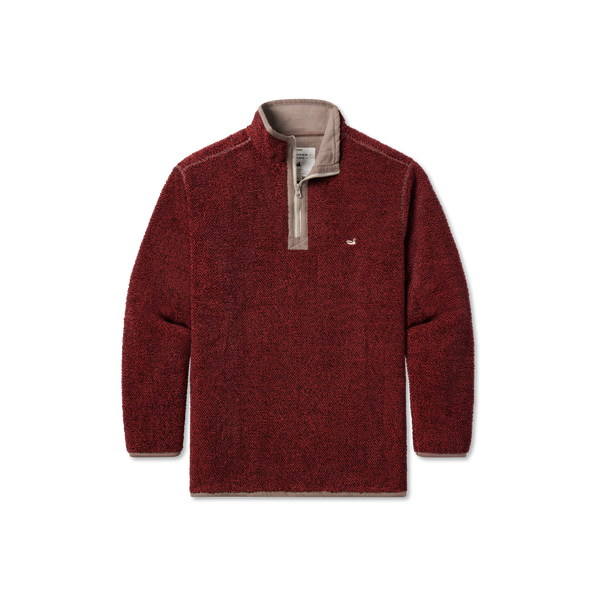 Southern Marsh Southampton Performance Quarterzip in White/Dark Olive