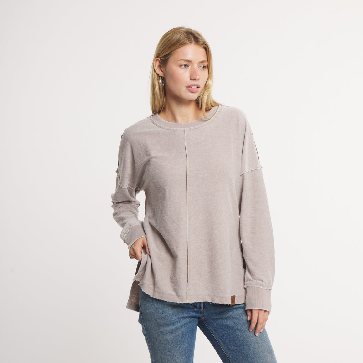 Cozy Burnt Taupe | On Model | Front