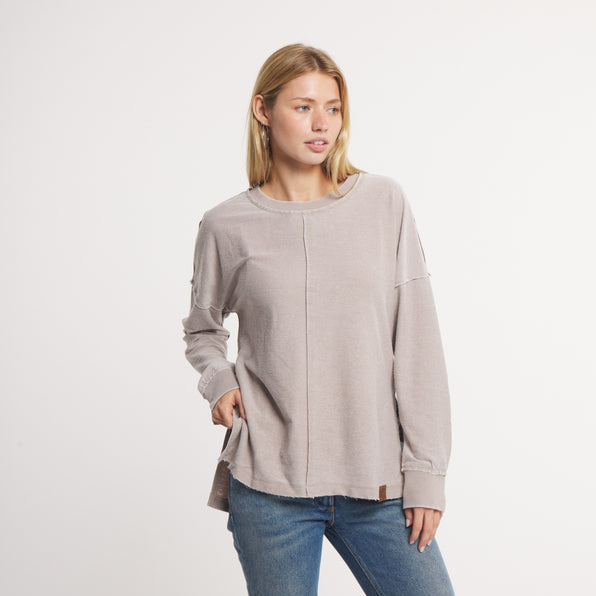 Cozy Burnt Taupe | On Model | Front