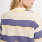 Audubon Tan & Purple Stripe | ON MODEL | BACK 2