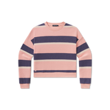 Camelia & Navy Stripe