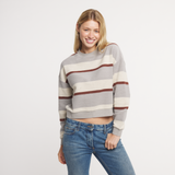Gray & Garnet Stripe | FRONT