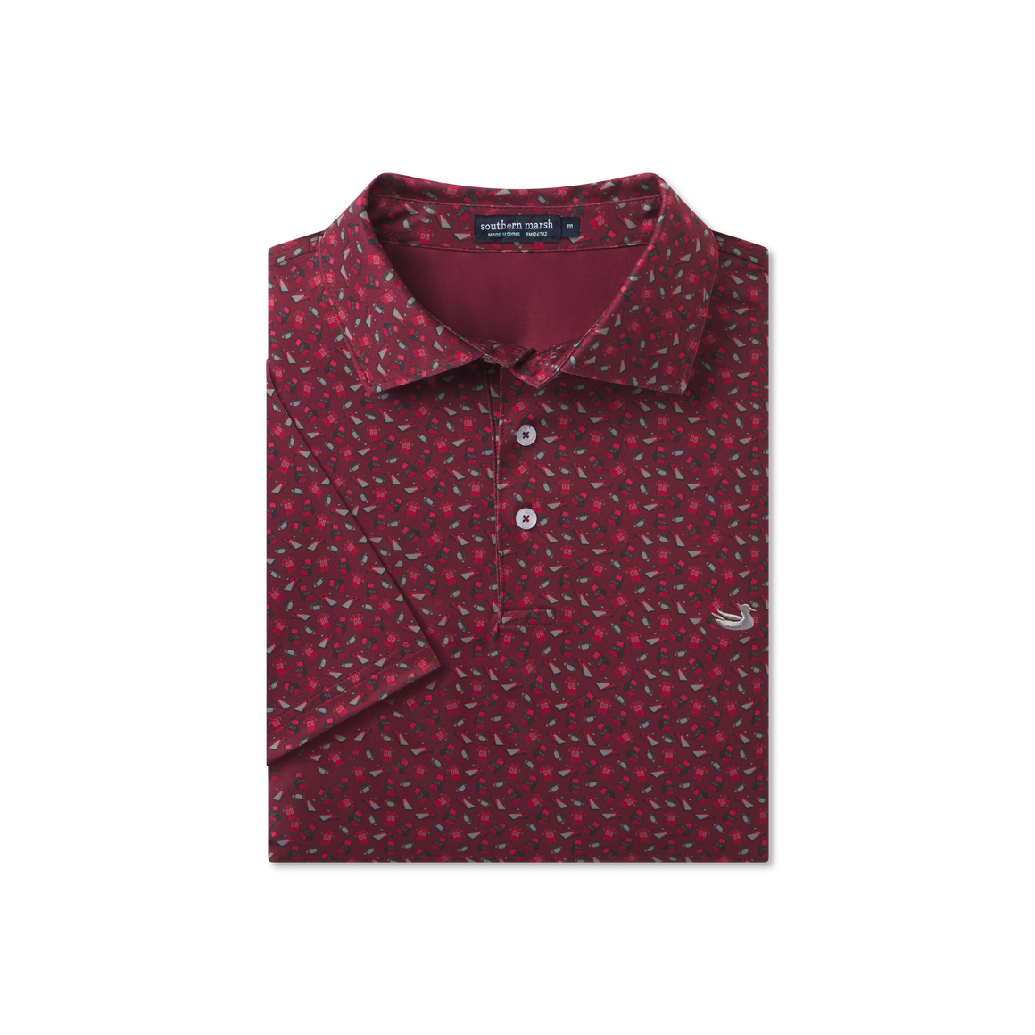Dark Gray & Maroon Football