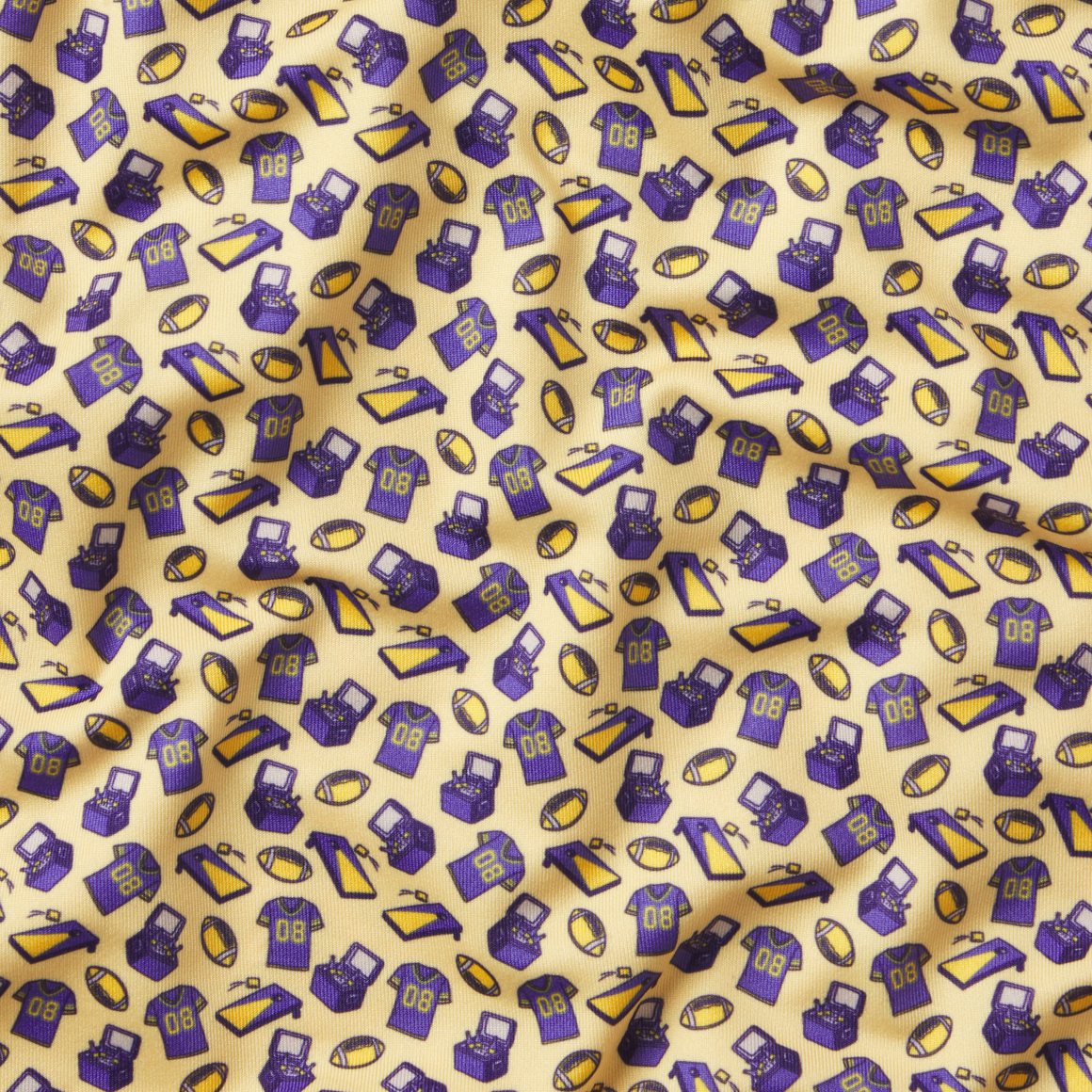 Purple & Yellow Football | DETAIL