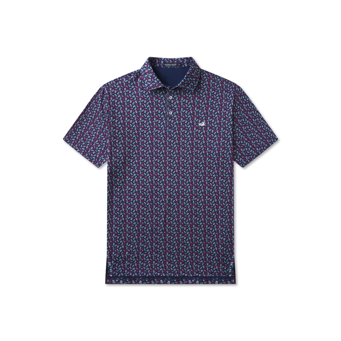 Red & Navy Football | FRONT