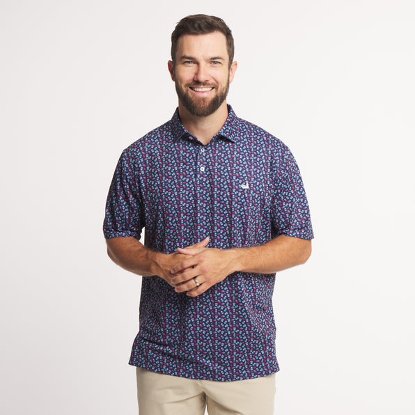 Red & Navy Football | ON MODEL | FRONT