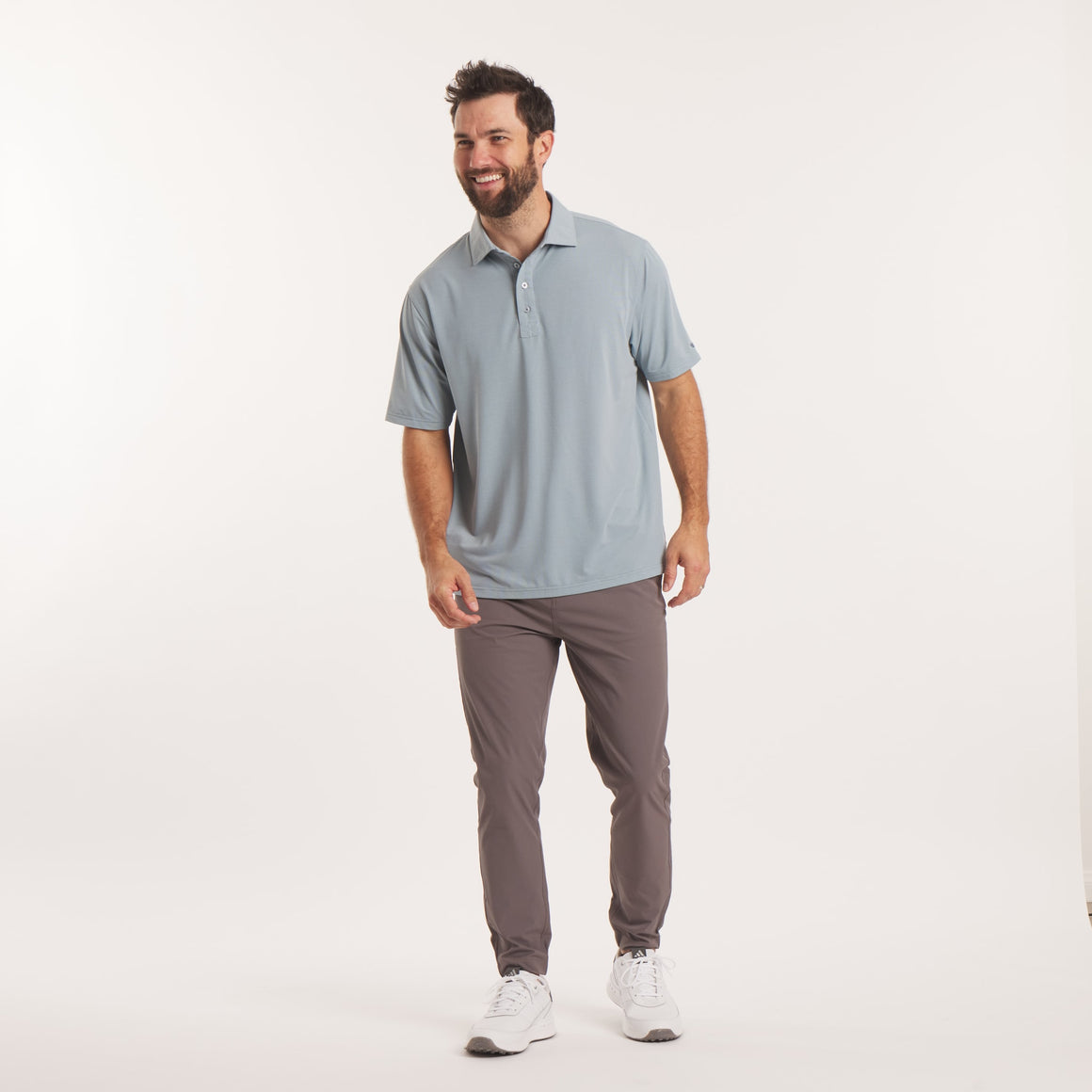 Mist Blue Mesh | On Model | Front 2
