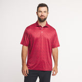 Crimson With Black Bama Print | ON MODEL | FRONT