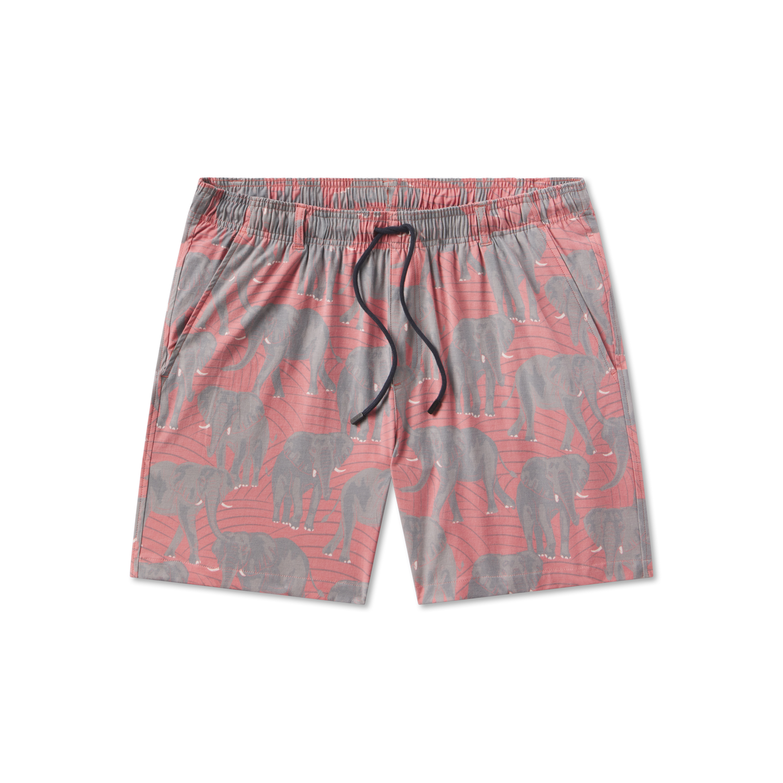 Southern Marsh Seawash Trunk Swimwear - Colorblock Teal & Coral, Medium, 100% Polyester