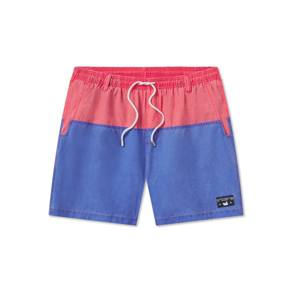 Southern Marsh Seawash Trunk – Colorblock Design In Navy & Blue, Small Size