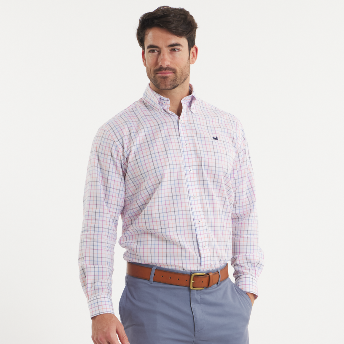 Navy   &   Peach | ON MODEL | FRONT