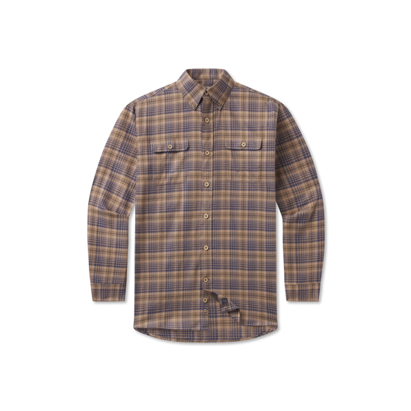 Burnt Taupe & Slate Flannel | Front