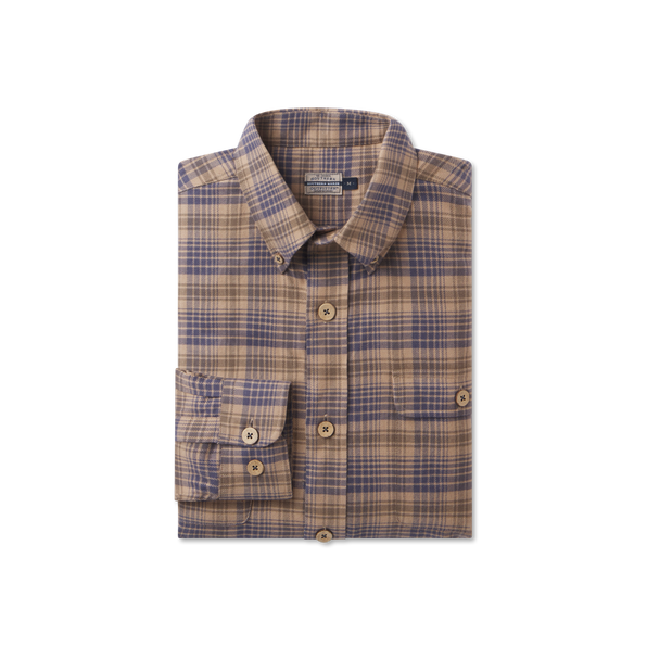 Burnt Taupe & Slate Flannel