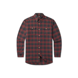 Dark Olive & Navy Flannel | FRONT