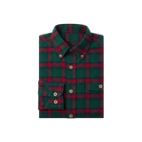 Navy & Dark Green Flannel