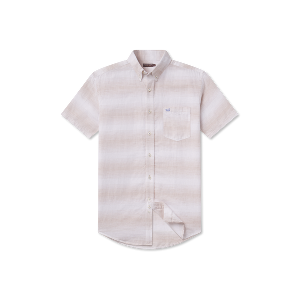 Flamingos Island Linen Shirt in Bimini Green by Southern Marsh main image 1