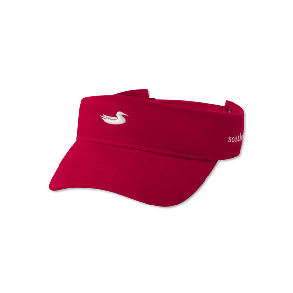 Crimson Visor with White Duck