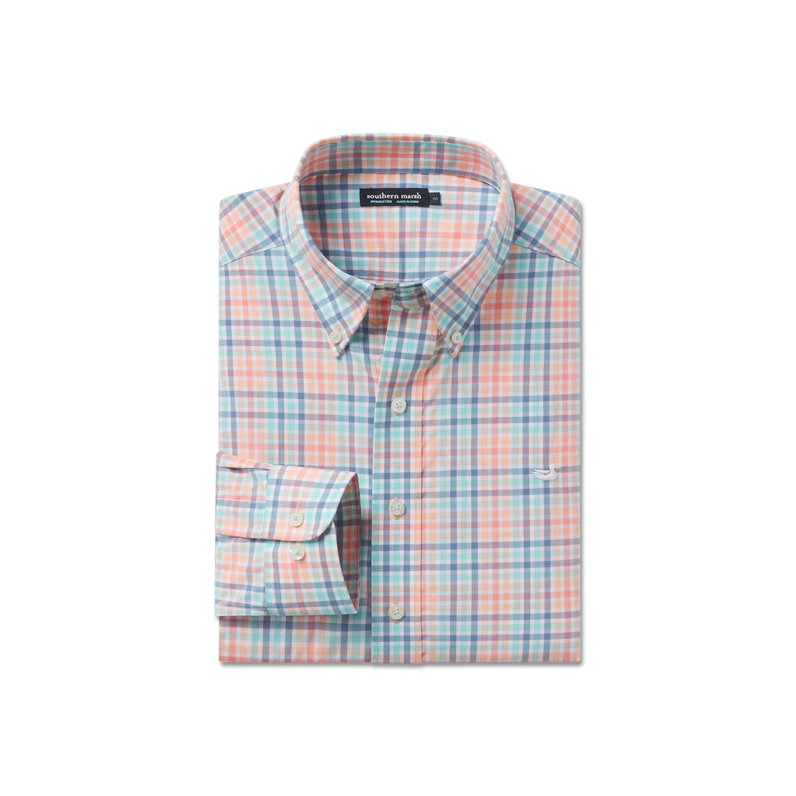 Juban Check Dress Shirt Medium / Lilac and Light Gray