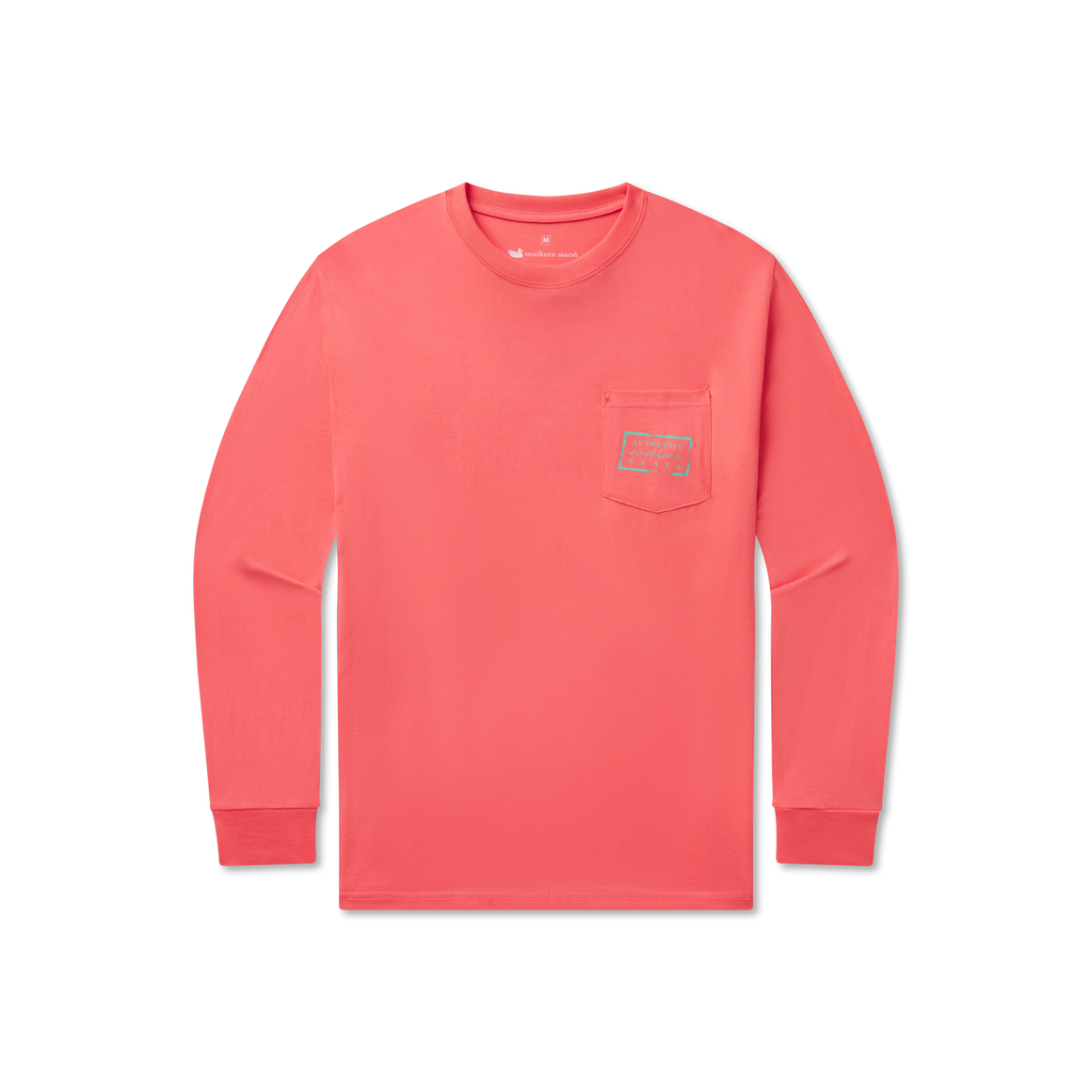 Coral | Youth Authentic Tee | Long Sleeve T-Shirt | Front