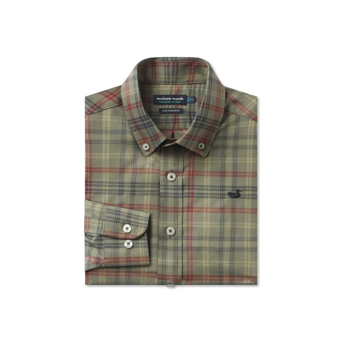 Youth Barnstable Lines Performance Dress Shirt Sage & Navy / Youth XS