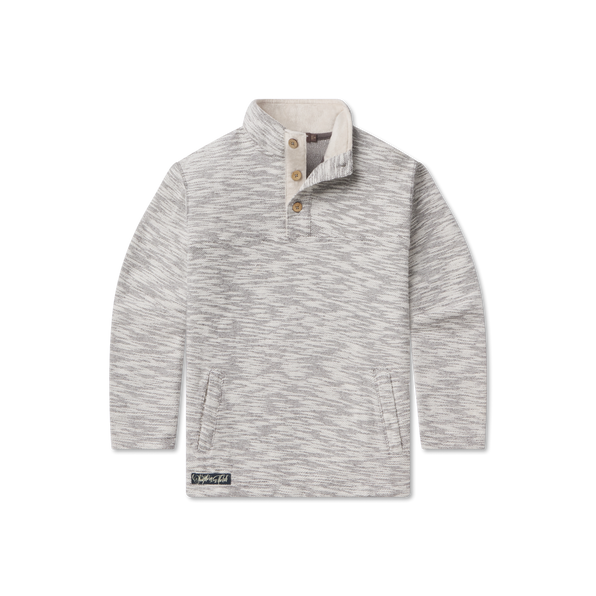 North Basin Pullover in White & Gray by Southern Marsh