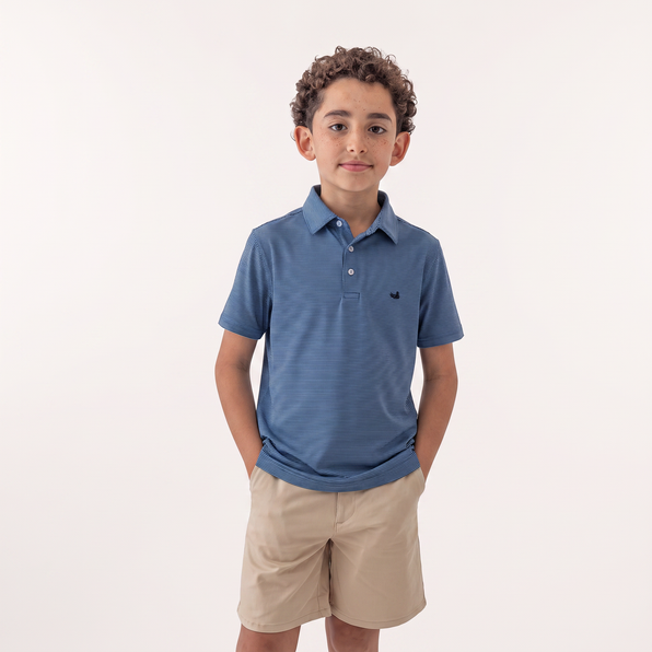 Navy & French Blue Stripes | On Model Front