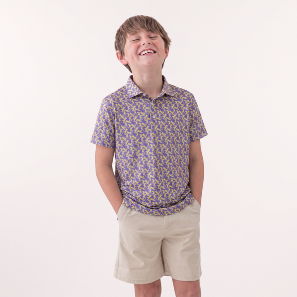 Youth Blitz Performance Polo - Tiger