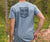 Washed Slate Heather | Southern Tradition Crest Tee | Lifestyle