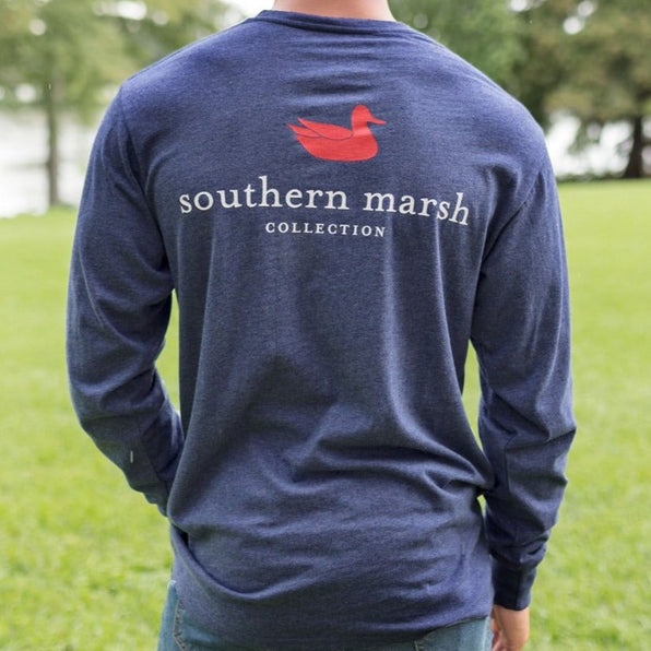 Washed Navy Heather | LS