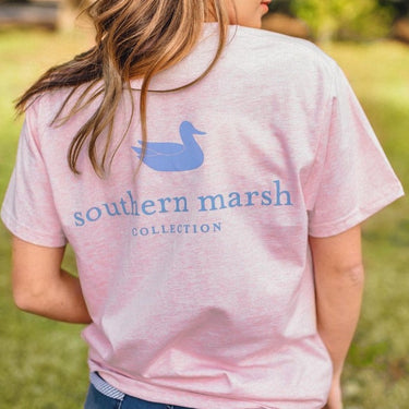 Southern Marsh Authentic Heritage Shirt - Oklahoma Crimson, Lightweight Cotton Pocket Tee
